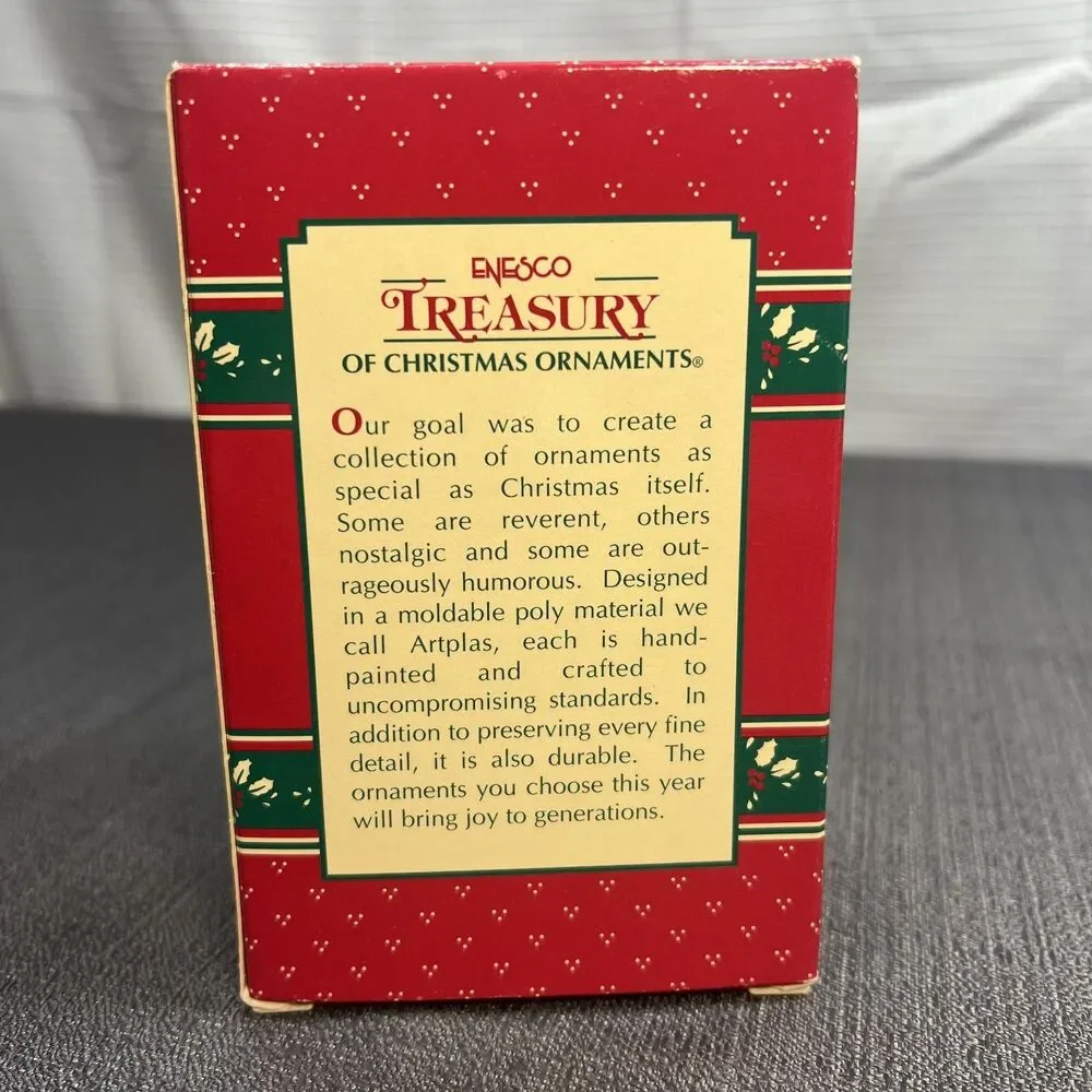 Enesco Treasury of Christmas Ornament 1995 Life Savers Tree Little Girl & Star
